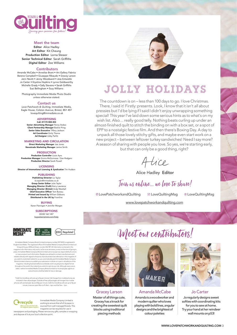 Love Patchwork & Quilting Preview Pages