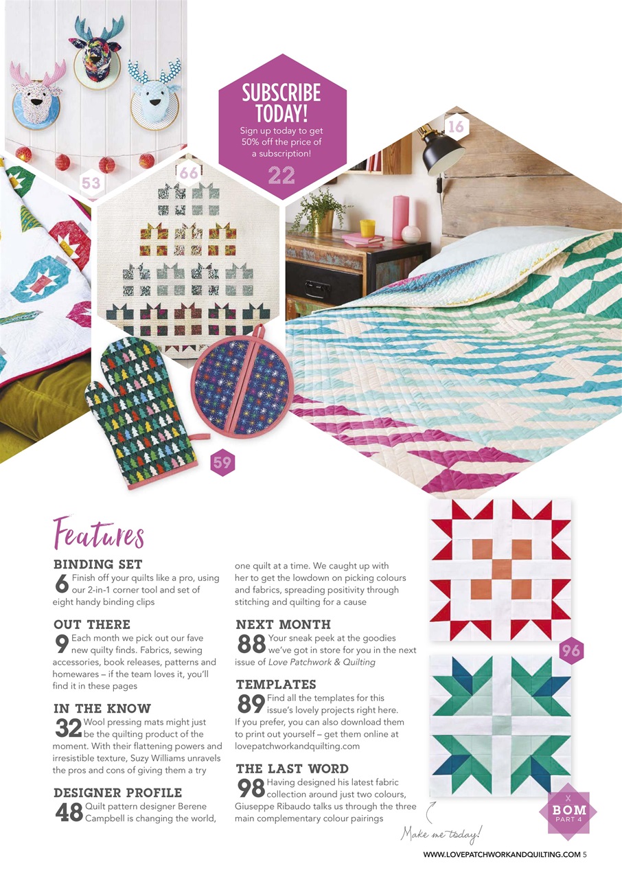 Love Patchwork & Quilting Preview Pages