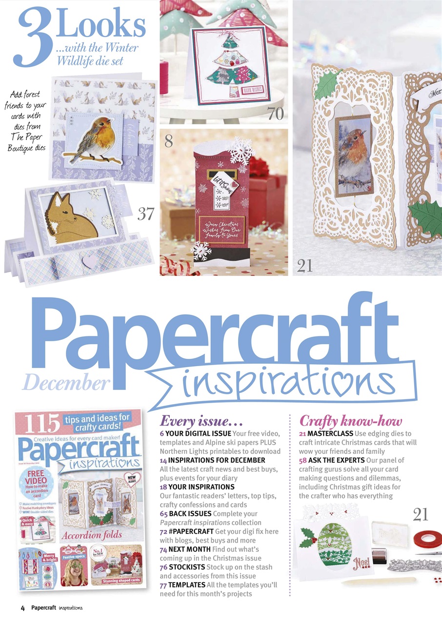 Papercraft Inspirations Preview Pages