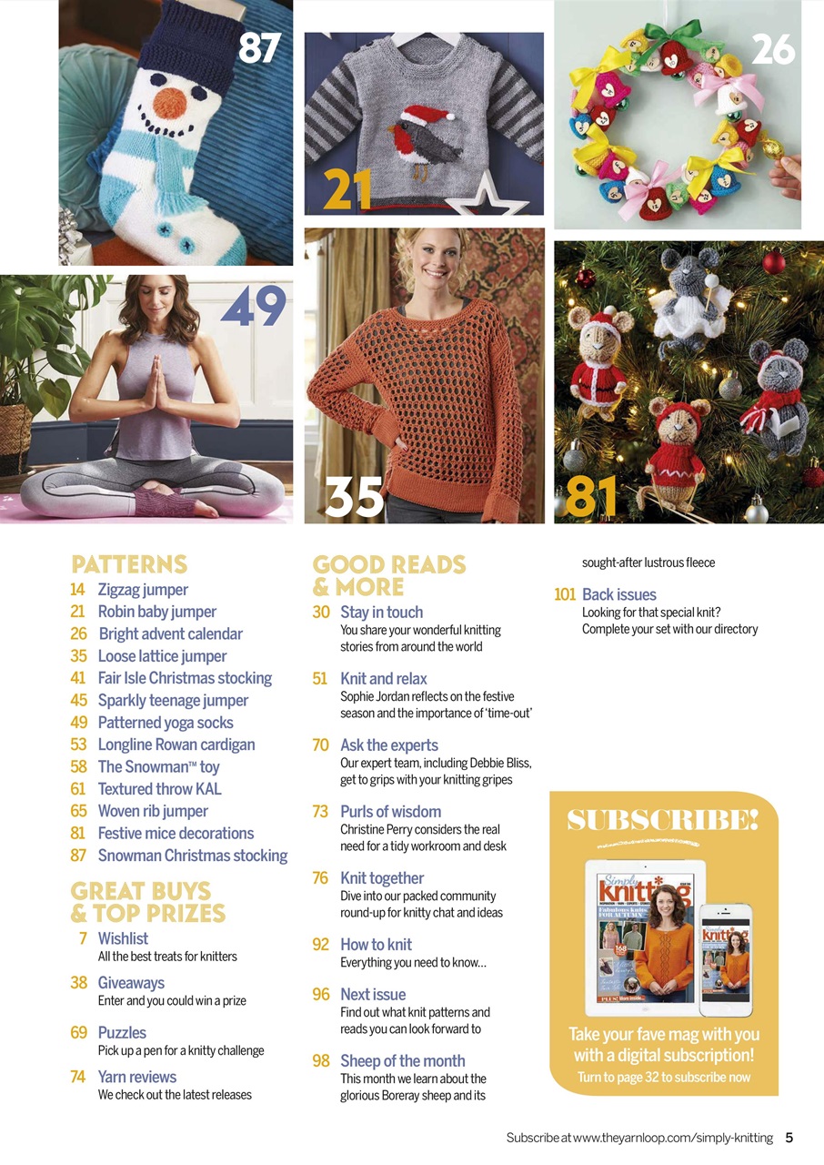 Simply Knitting Preview Pages