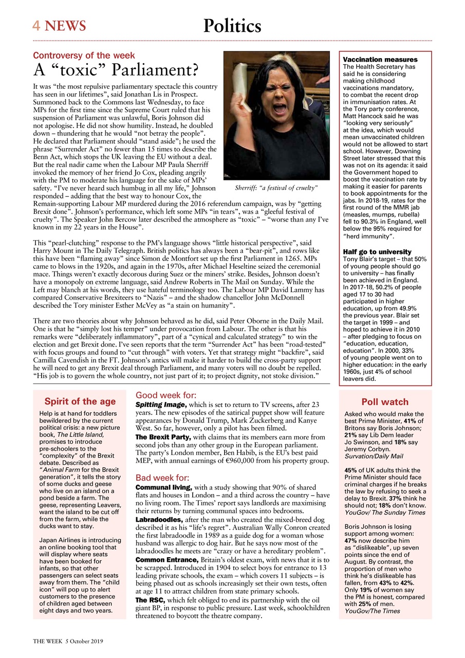 The Week Preview Pages