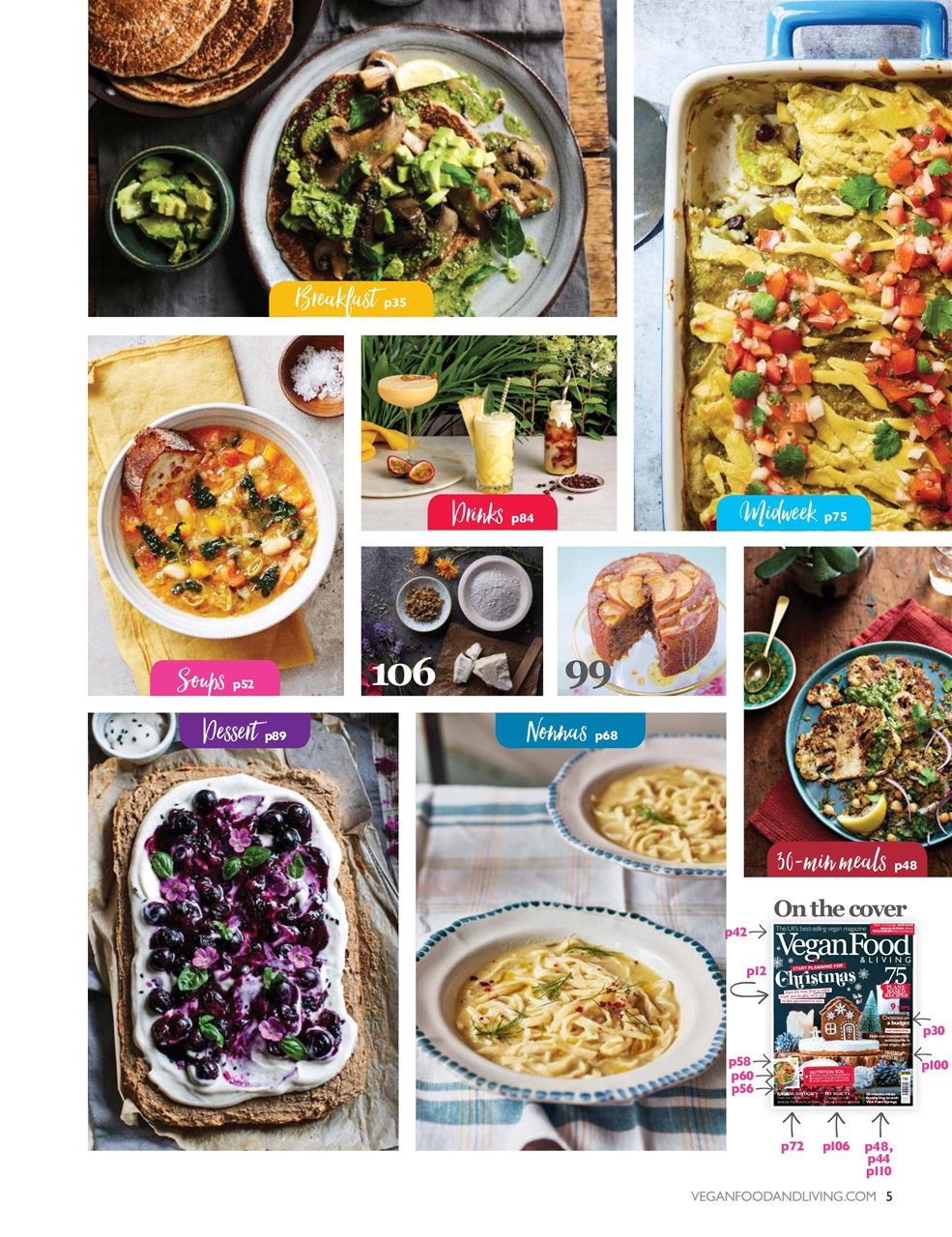 Vegan Food & Living Magazine Preview Pages