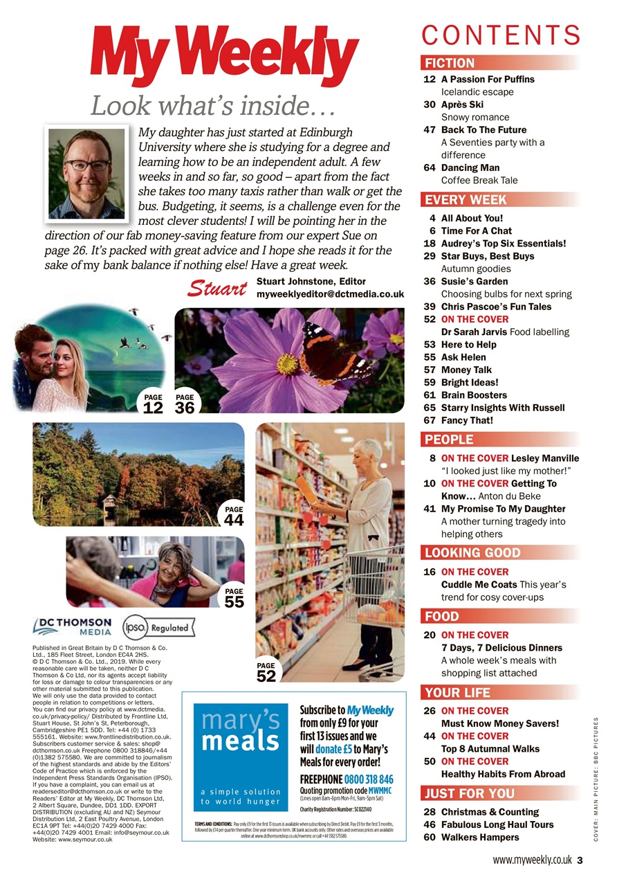 My Weekly Preview Pages