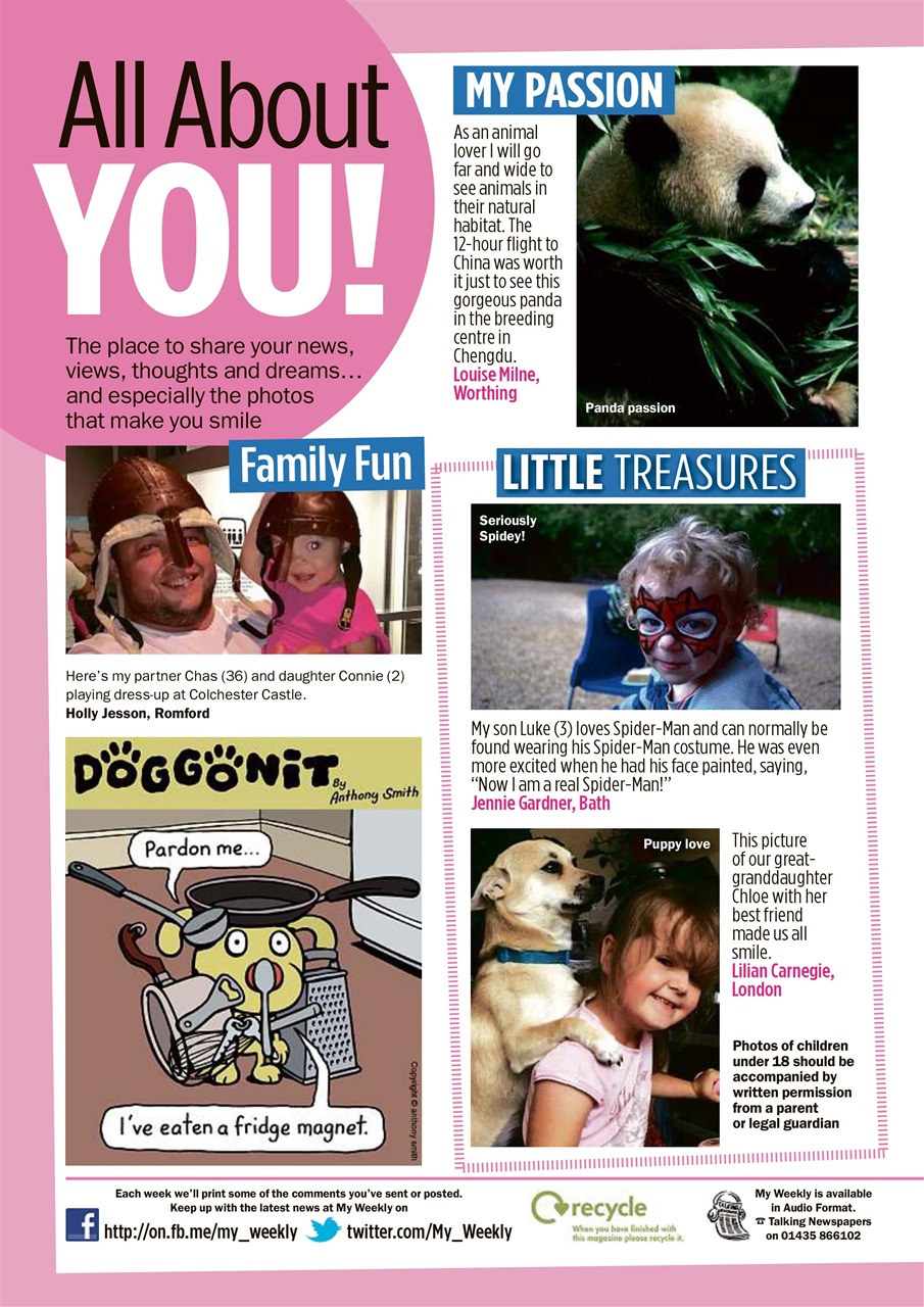 My Weekly Preview Pages