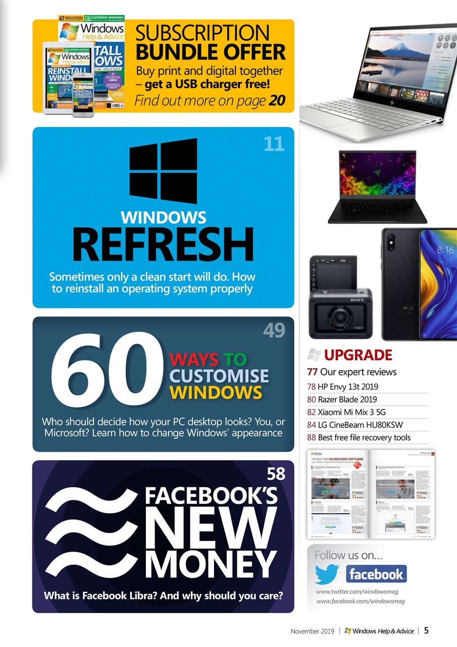 Windows Help & Advice Preview Pages
