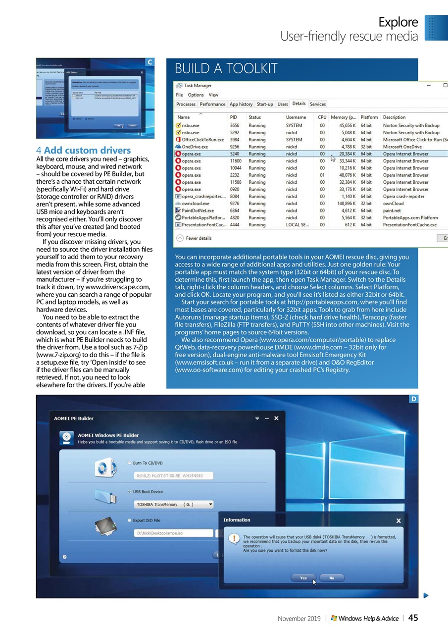 Windows Help & Advice Preview Pages