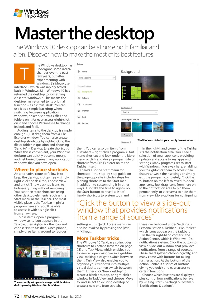 Windows Help & Advice Preview Pages