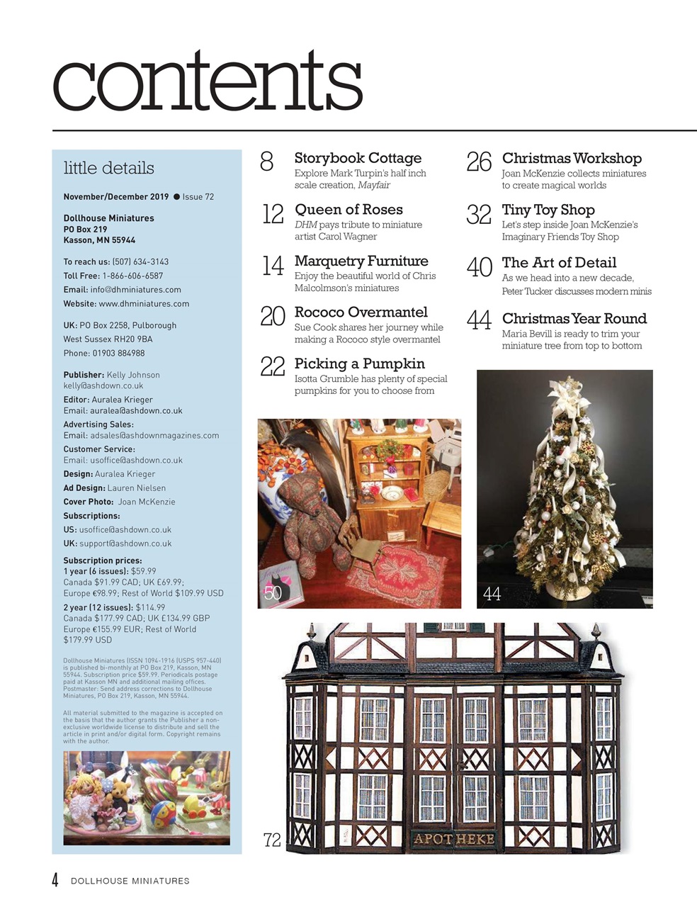 Dollhouse Miniatures Preview Pages