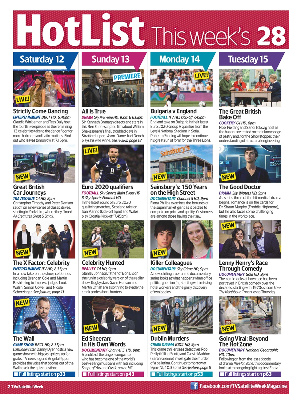 TV & Satellite Week Preview Pages