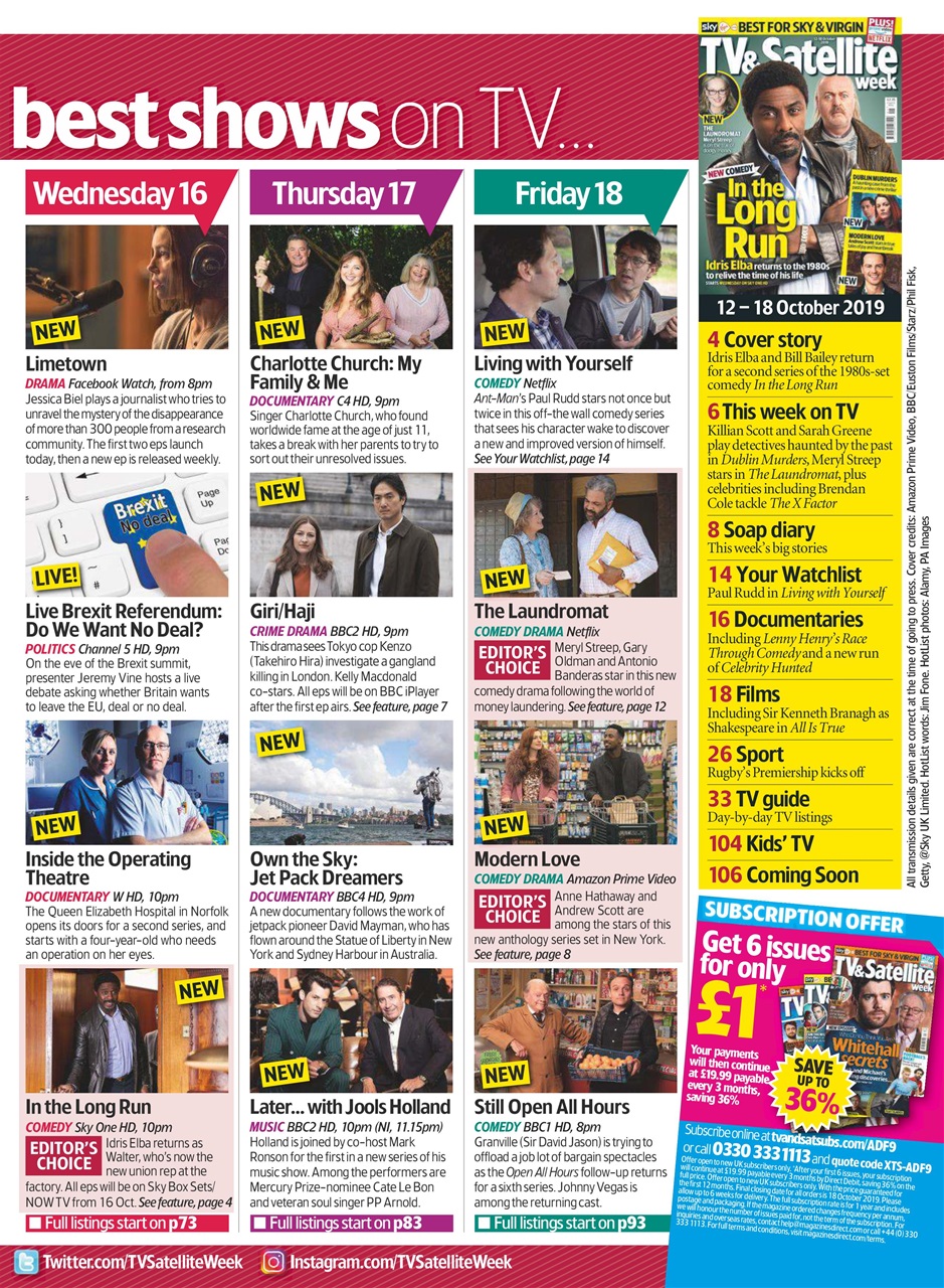 TV & Satellite Week Preview Pages