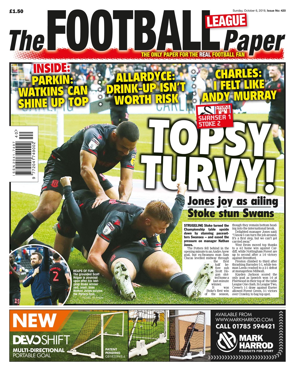 The Football League Paper Preview Pages