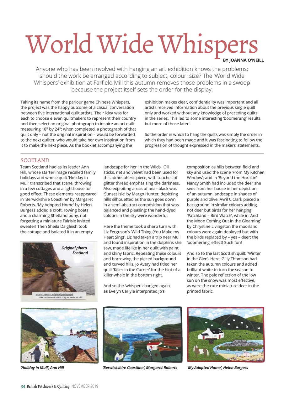 Patchwork and Quilting Preview Pages