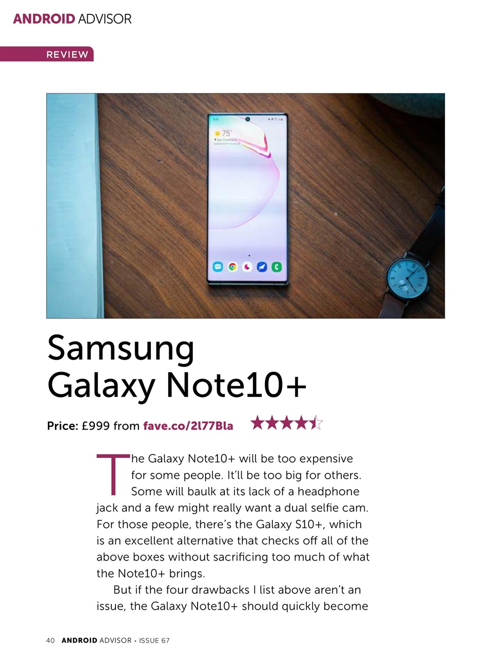 Android Advisor Preview Pages