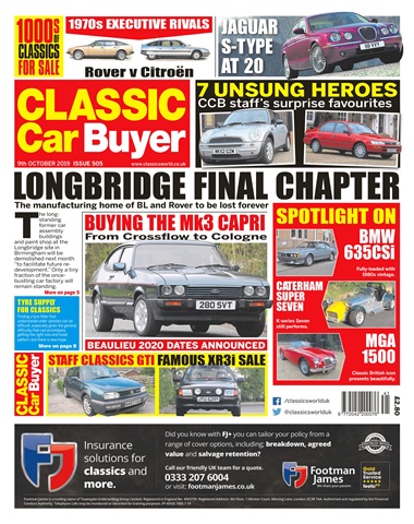 Classic Car Buyer issue 09/10/2019