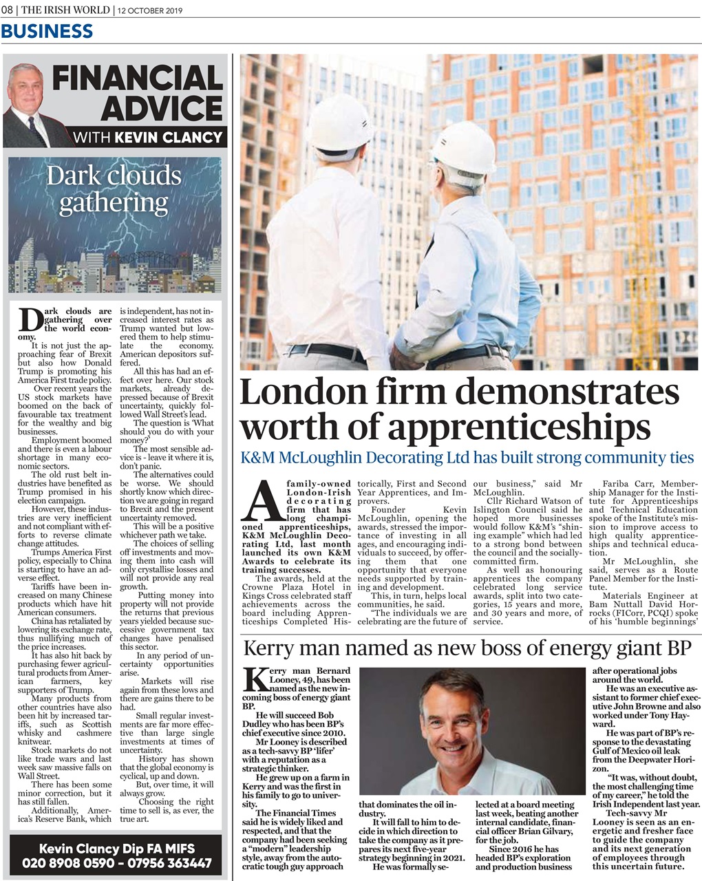 Irish World Preview Pages