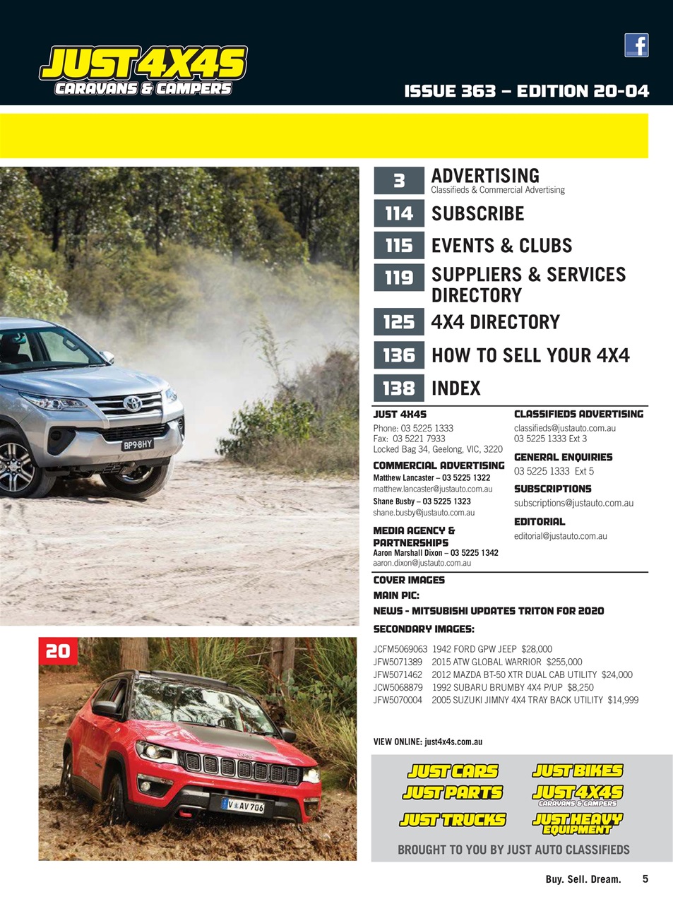 JUST 4X4S Preview Pages