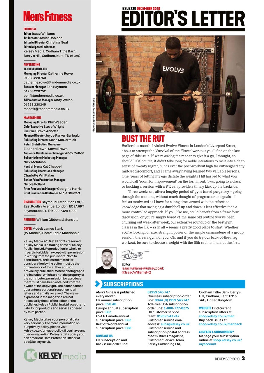 Men's Fitness Preview Pages