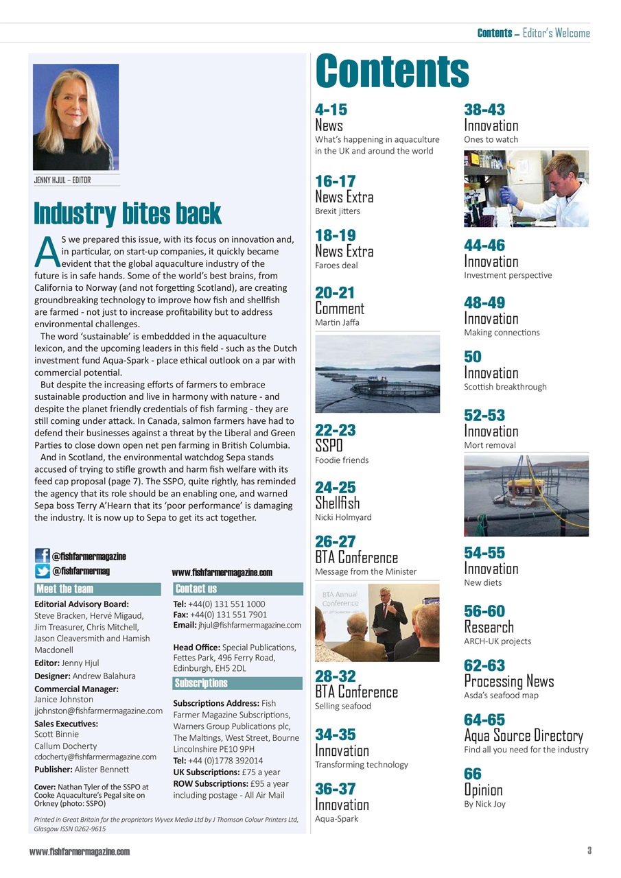 Fish Farmer Magazine Preview Pages