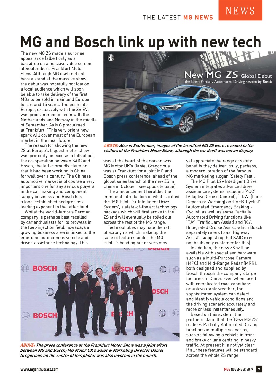 MG Enthusiast Preview Pages