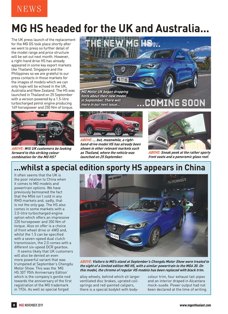 MG Enthusiast Preview Pages