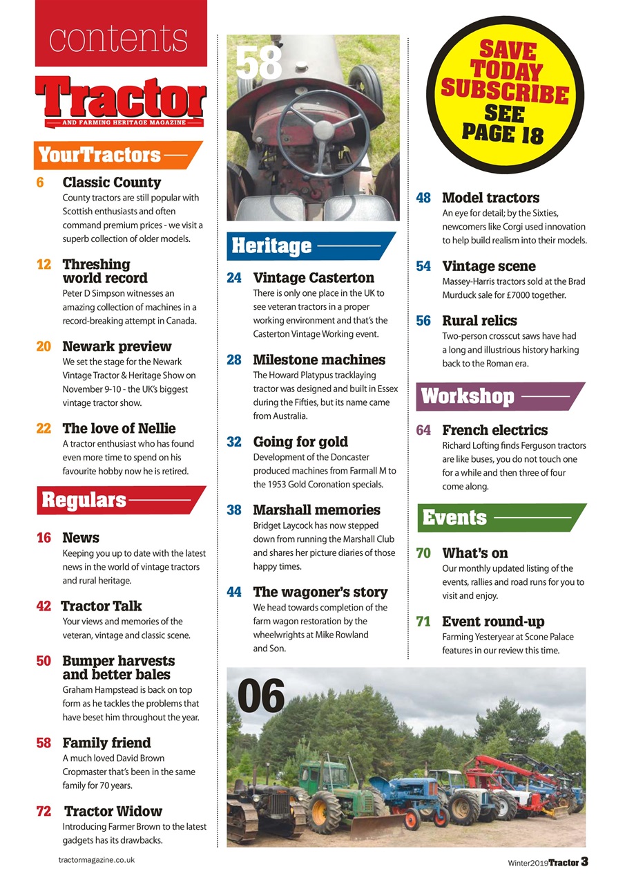 Tractor & Farming Heritage Magazine Preview Pages
