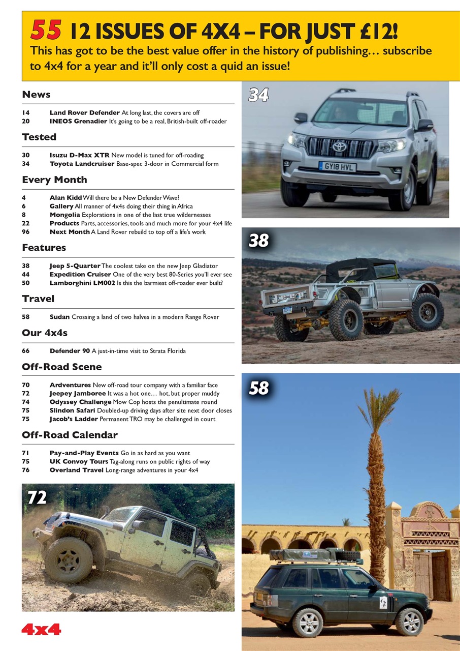 Overlander 4X4 Preview Pages