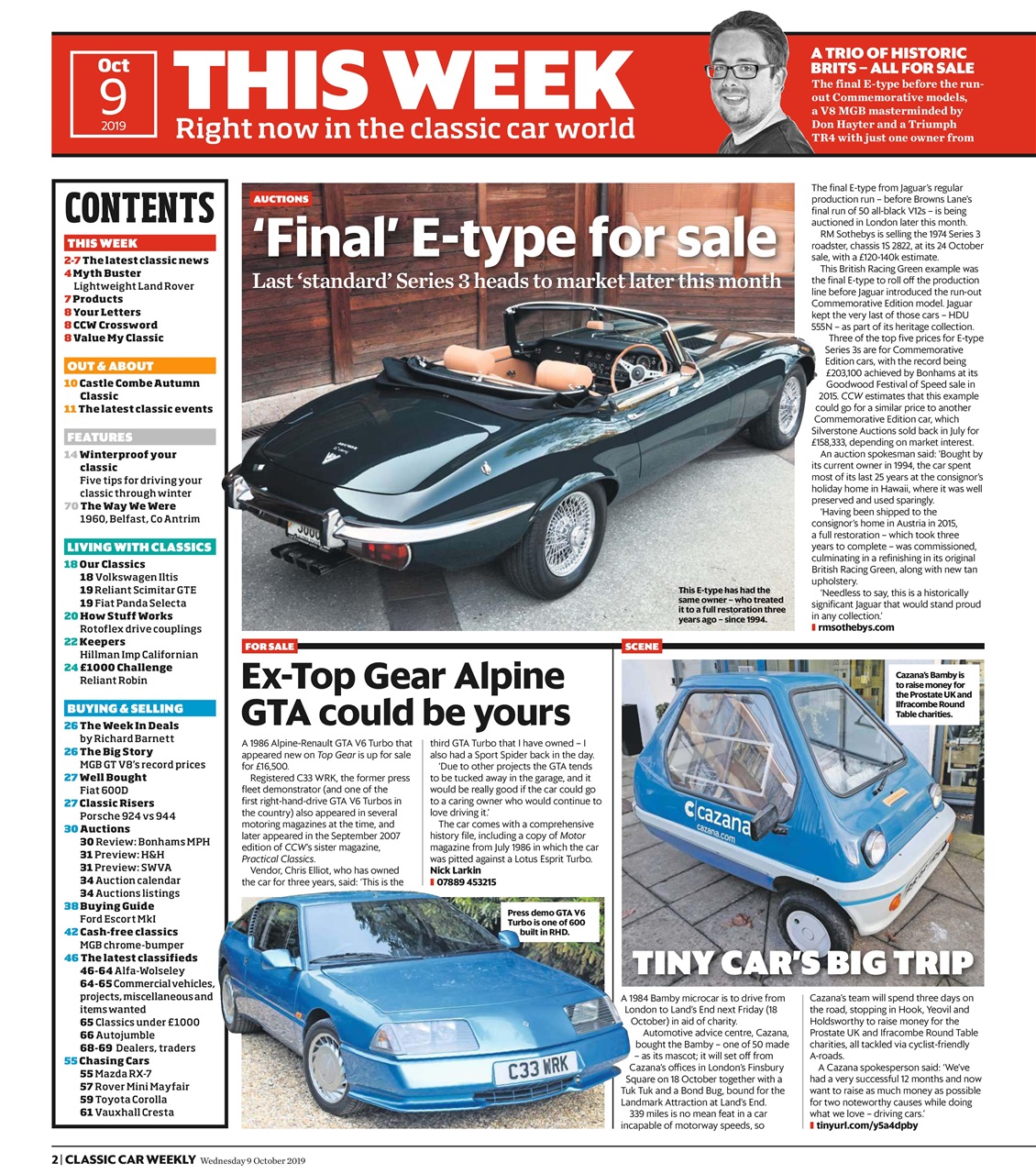 Classic Car Weekly Preview Pages