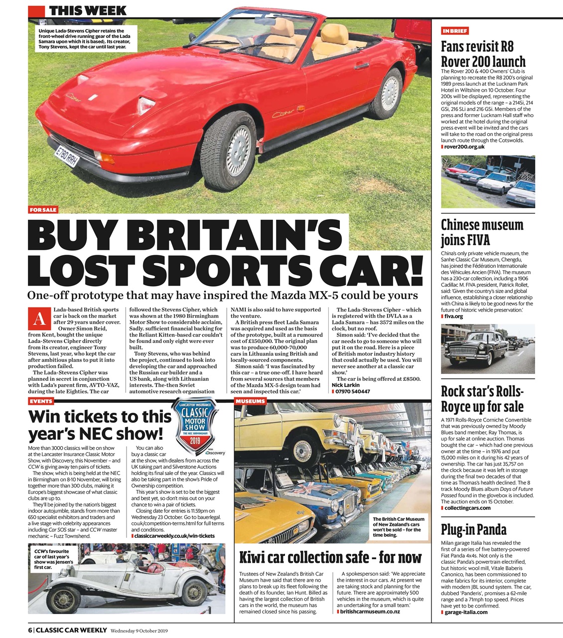 Classic Car Weekly Preview Pages