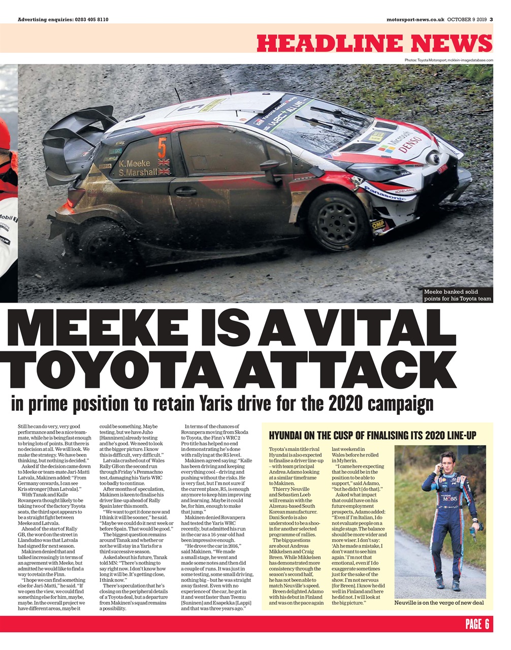 Motorsport News Preview Pages