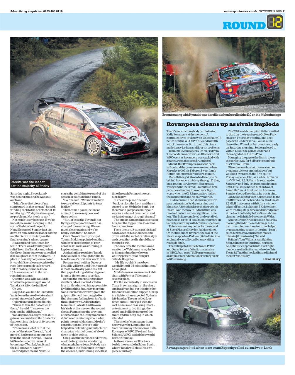 Motorsport News Preview Pages