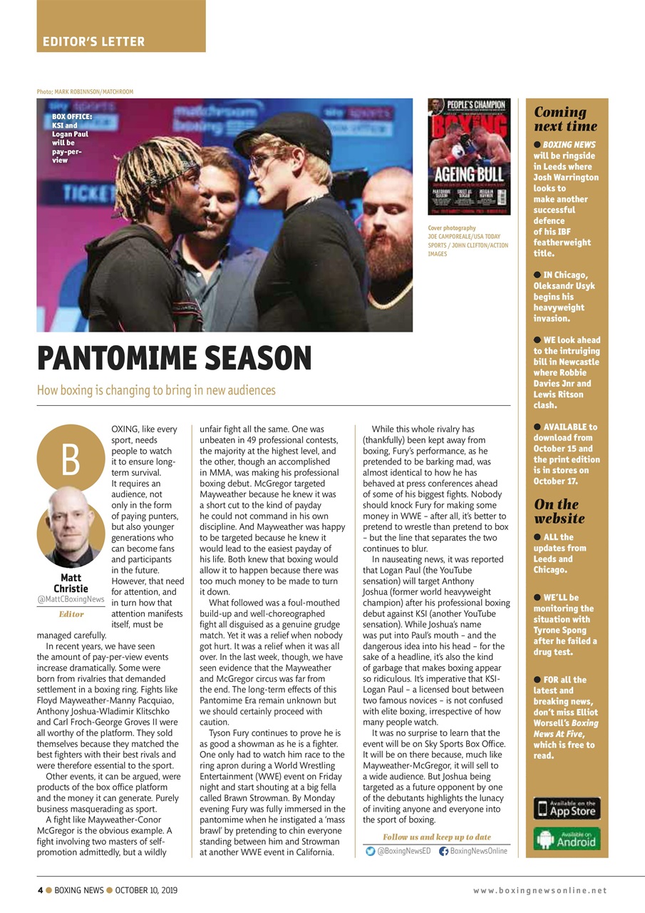 Boxing News Preview Pages