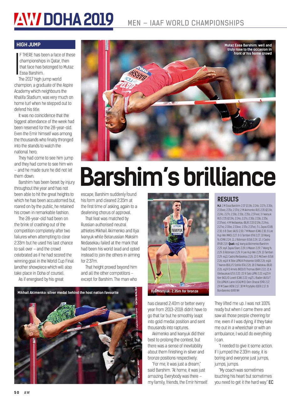 AW – Athletics Weekly Magazine Preview Pages