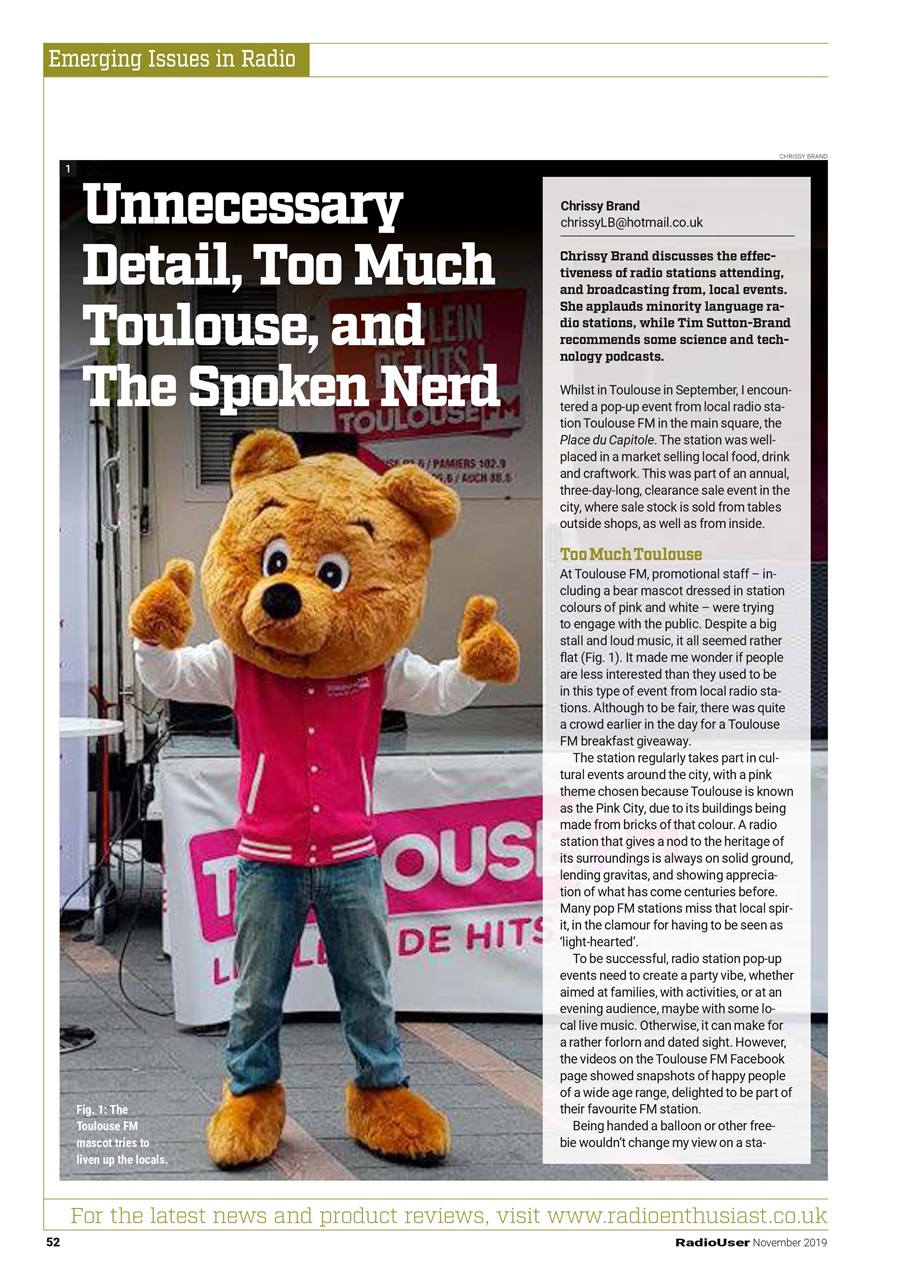 Radio User Preview Pages