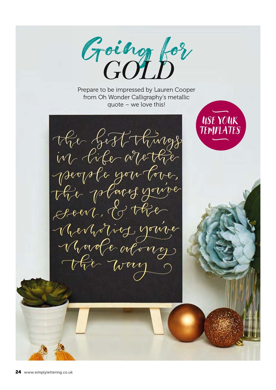 Simply Lettering Preview Pages