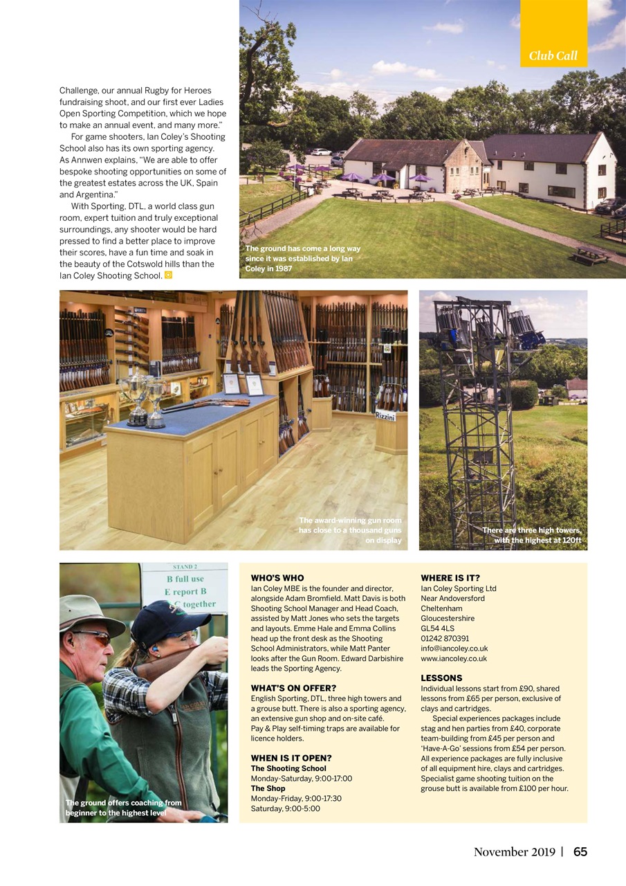 Clay Shooting Preview Pages