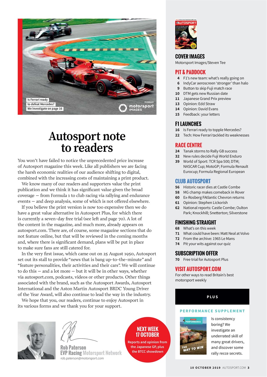 Autosport Preview Pages