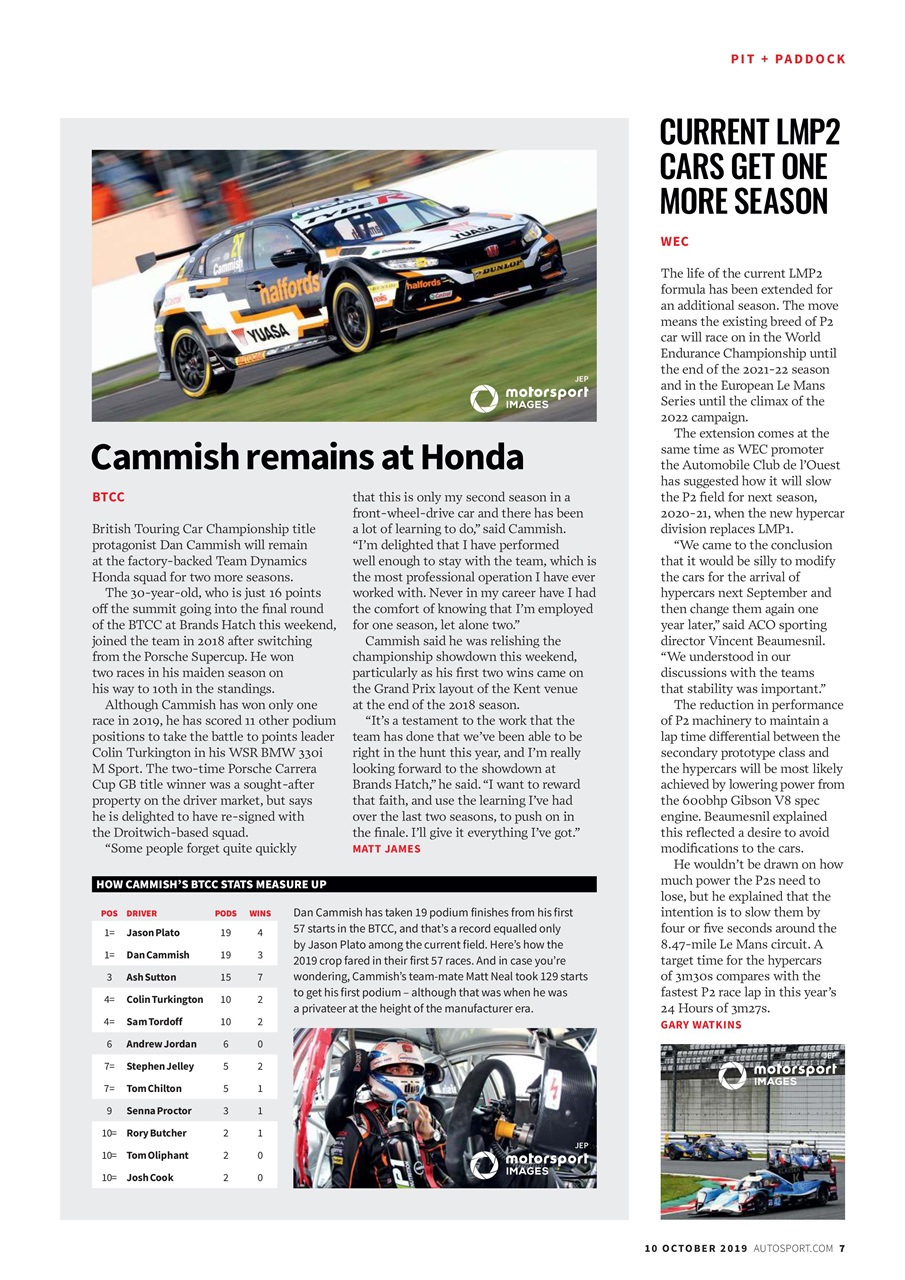 Autosport Preview Pages