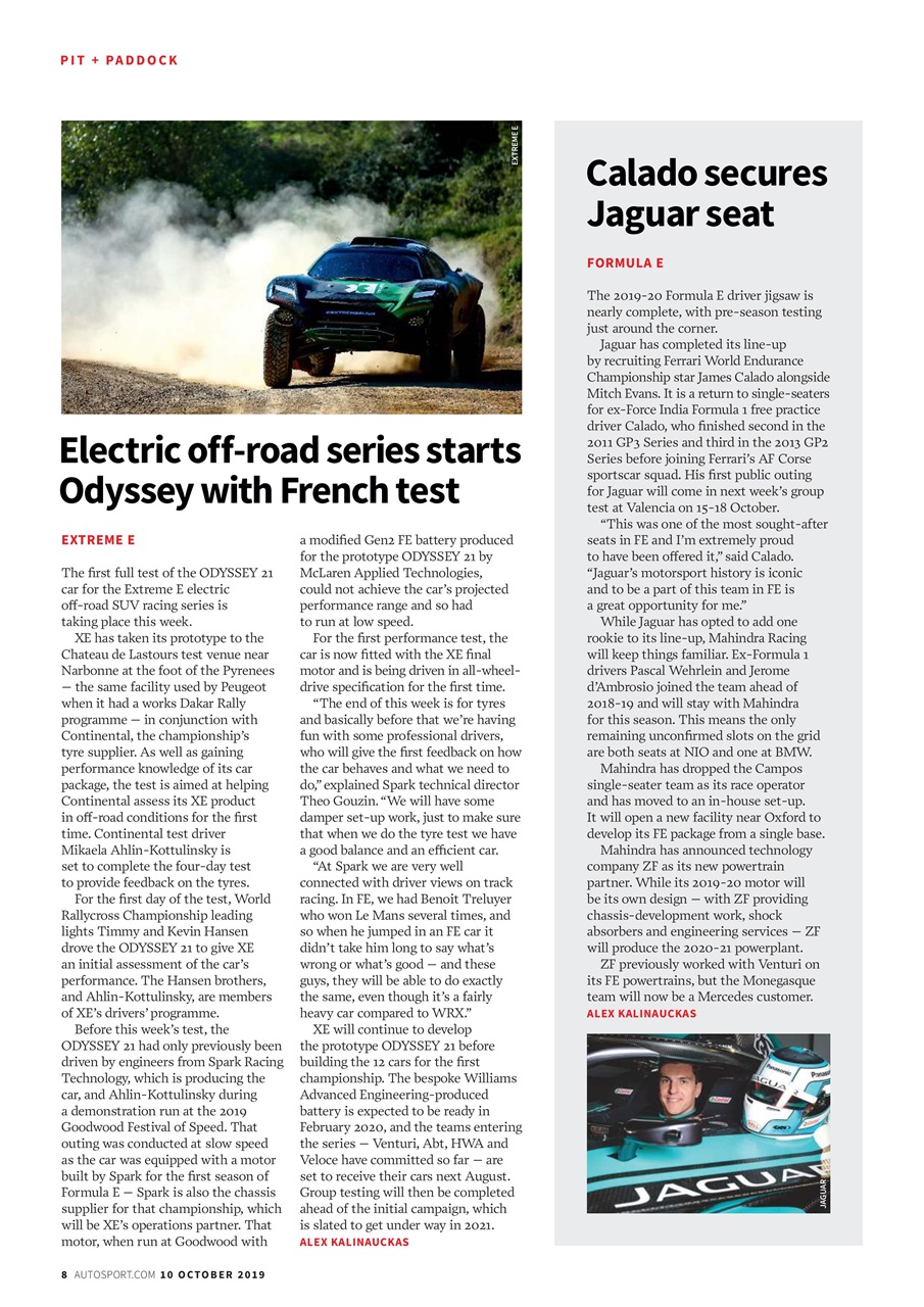 Autosport Preview Pages