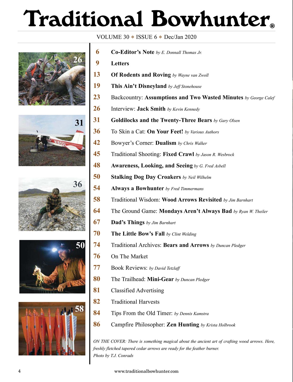 Traditional Bowhunter Magazine Preview Pages