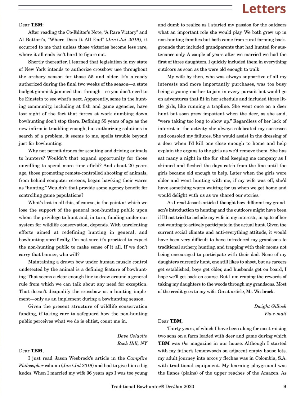 Traditional Bowhunter Magazine Preview Pages