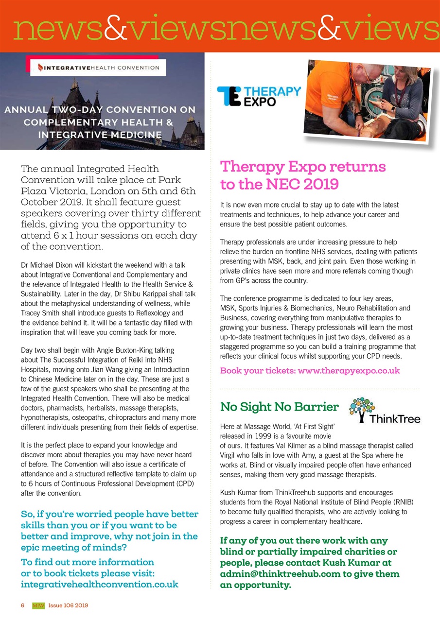 Massage World Preview Pages