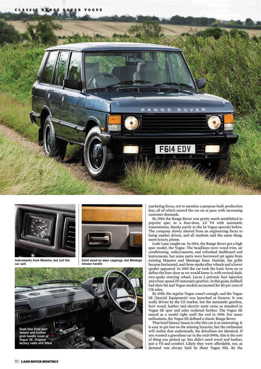 Land Rover Monthly Preview Pages