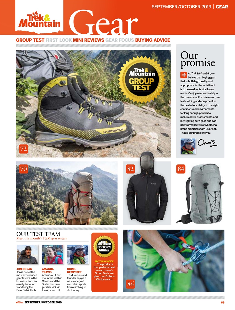 Trek & Mountain Magazine Preview Pages