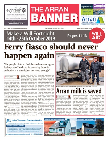 Arran Banner issue 12 October 2019