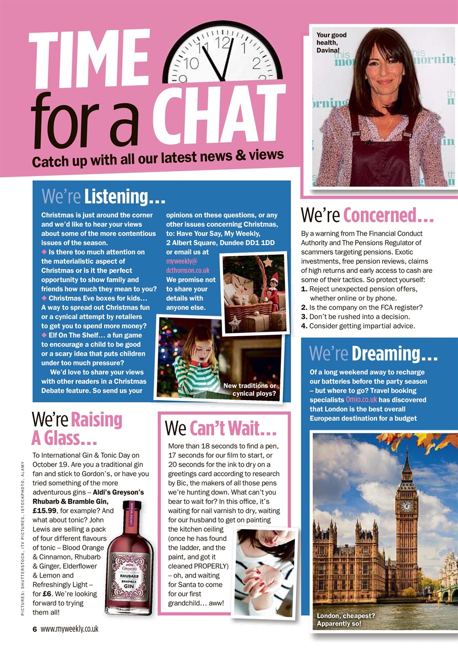 My Weekly Preview Pages