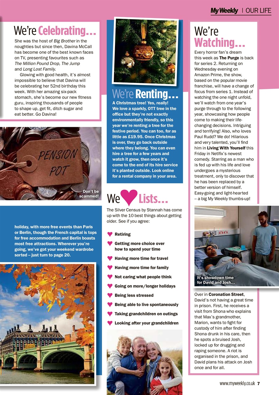 My Weekly Preview Pages