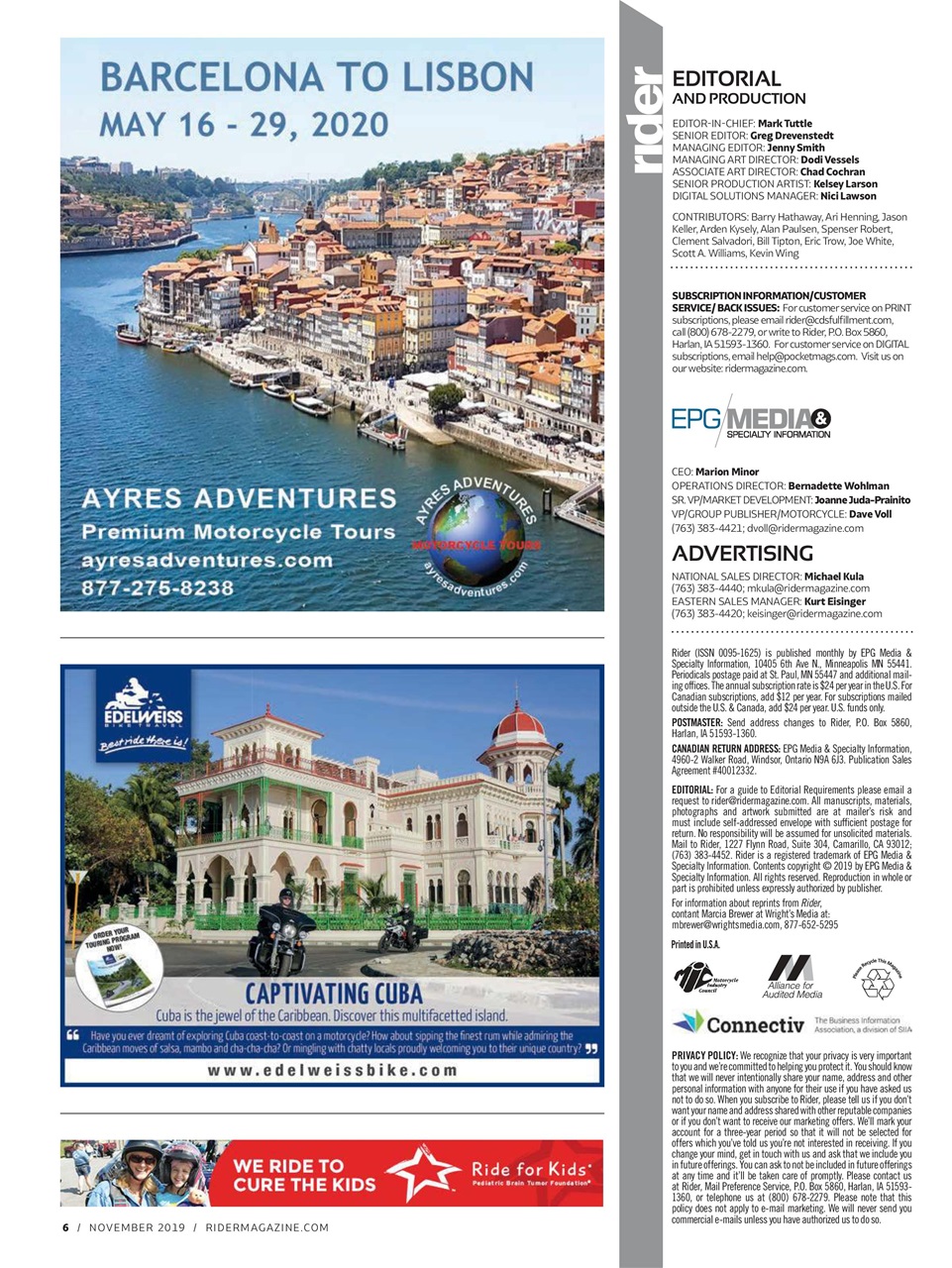 Rider Magazine Preview Pages