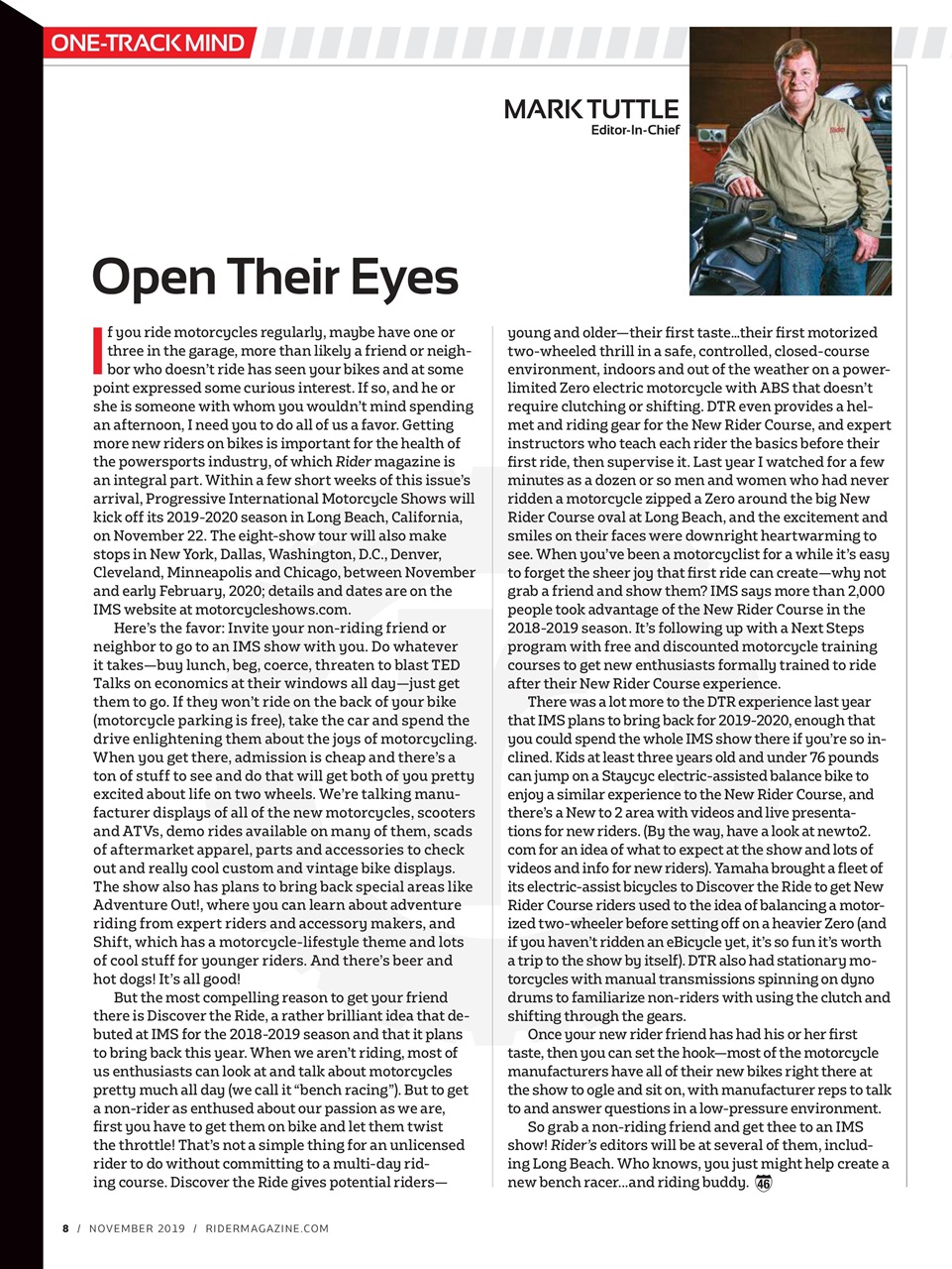 Rider Magazine Preview Pages