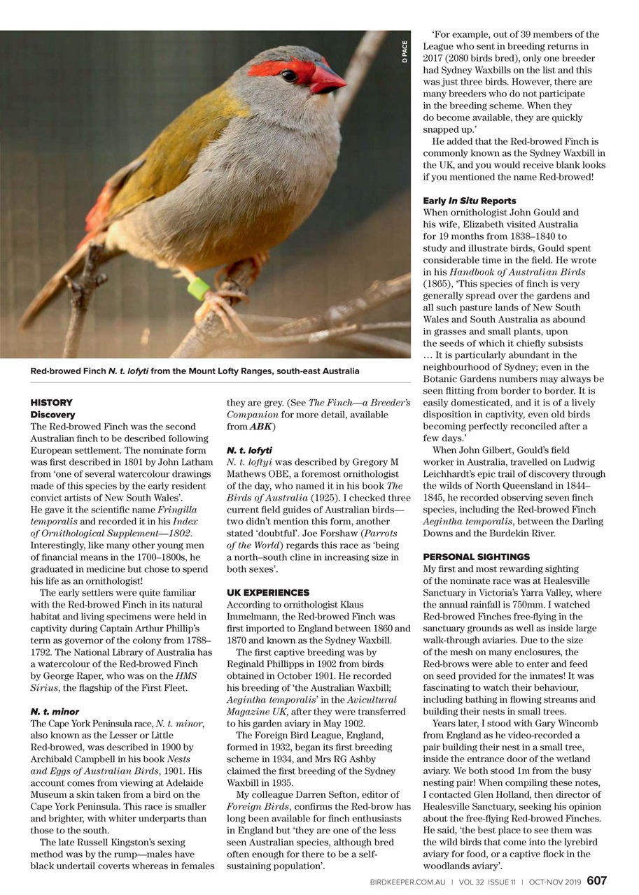 Australian Birdkeeper Magazine Preview Pages