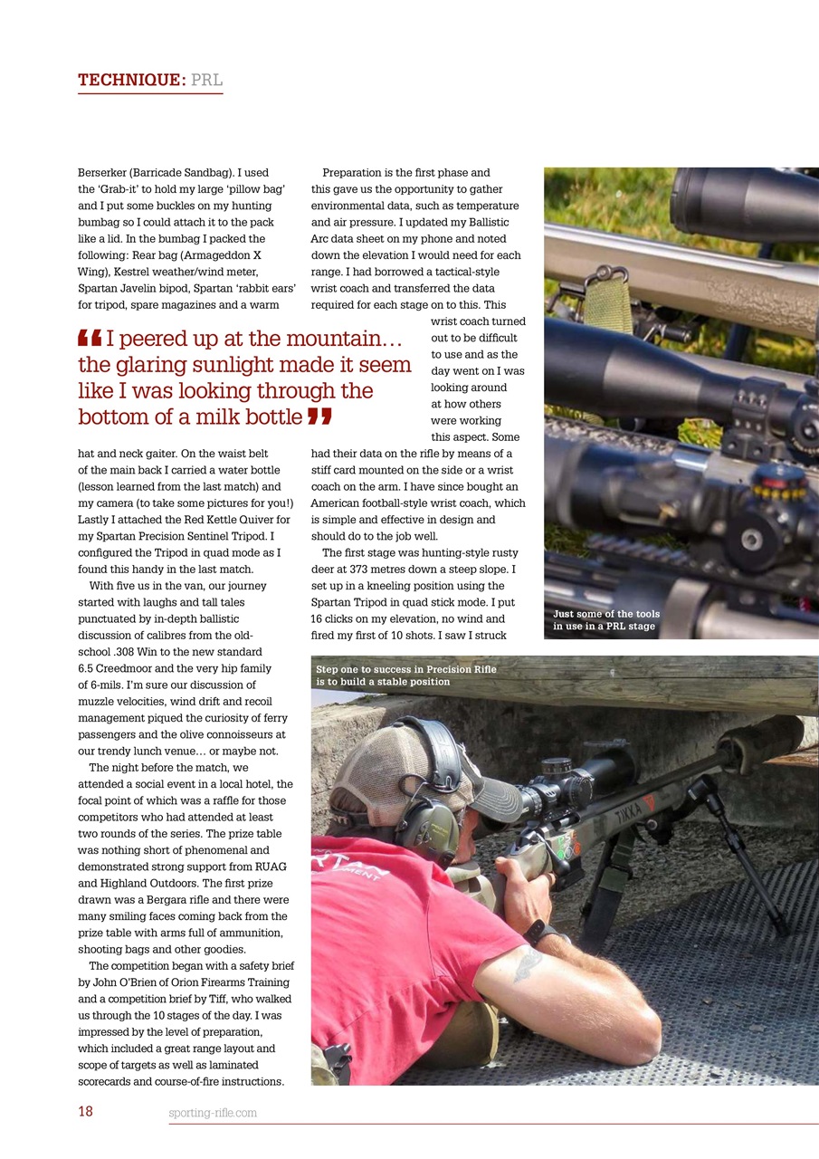 Sporting Rifle Preview Pages
